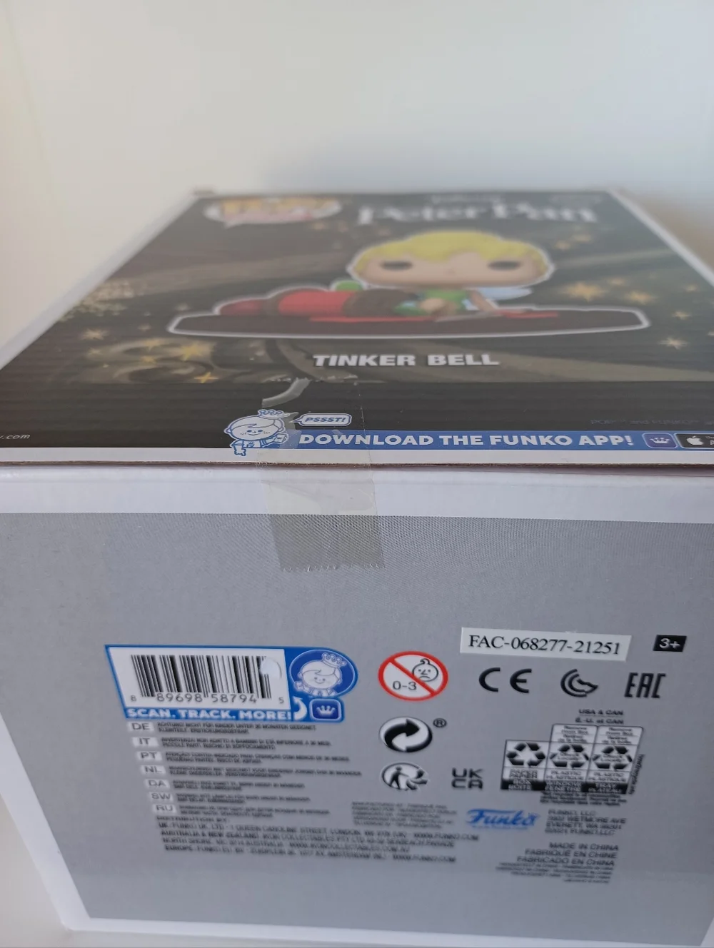 Disney Tinker‎ Bell With Spool From Peter Pan 1143 Deluxe Vinyl Funko Pop